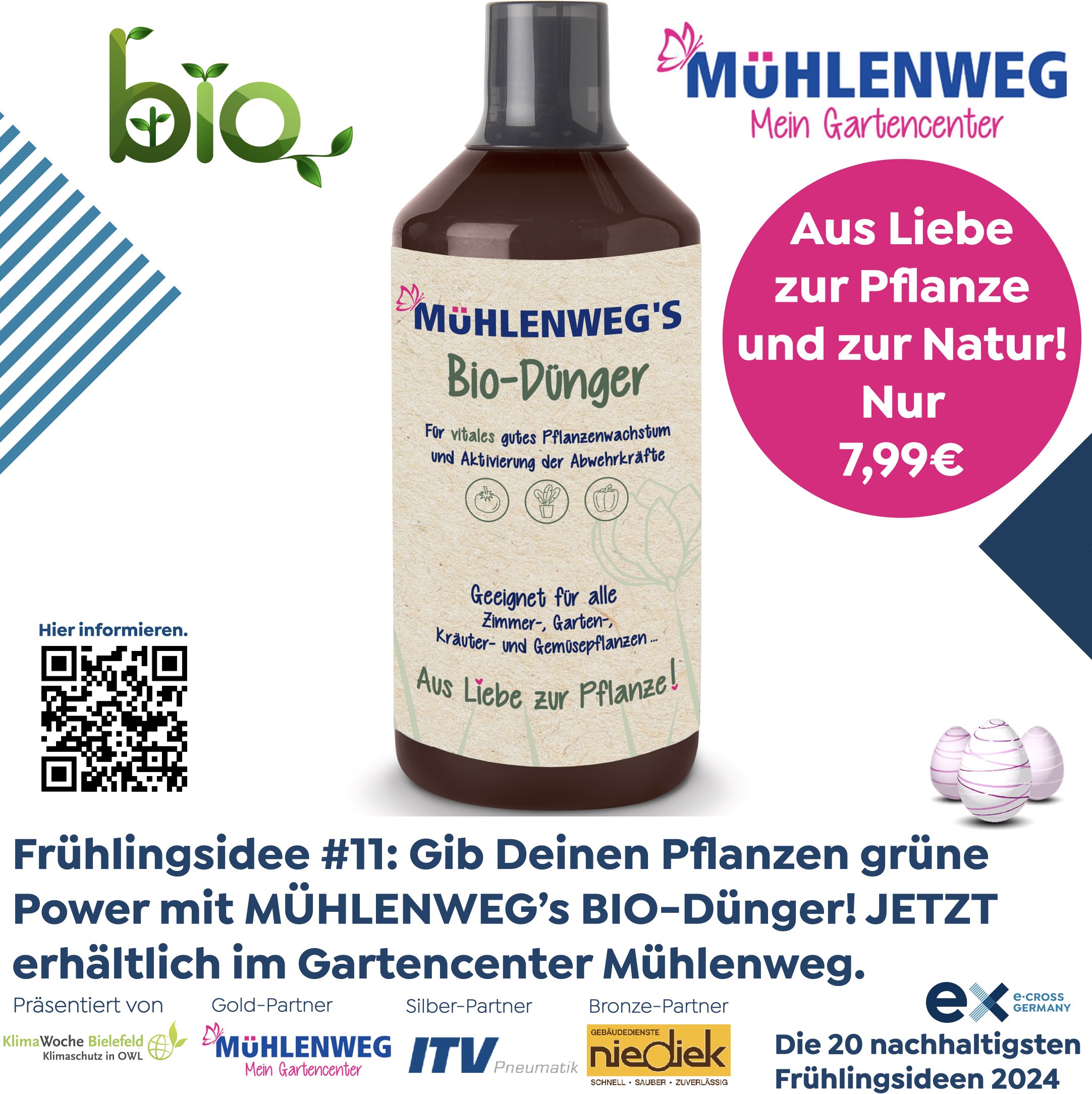 Frühlingsidee 11 Gib Deinen Pflanzen grüne Power mit MÜHLENWEG’s BIODünger! JETZT erhältlich